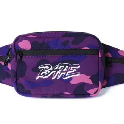BAPE Color Camo Waist Bag Purple